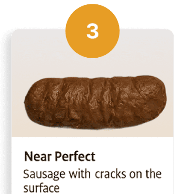 Sausage with cracked surface